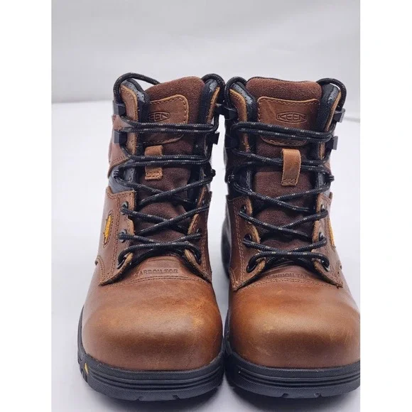 Keen Utility Womens Boots Carbon Toe Brown Leather Safety Footwear Work Size 5W - Picture 2 of 16